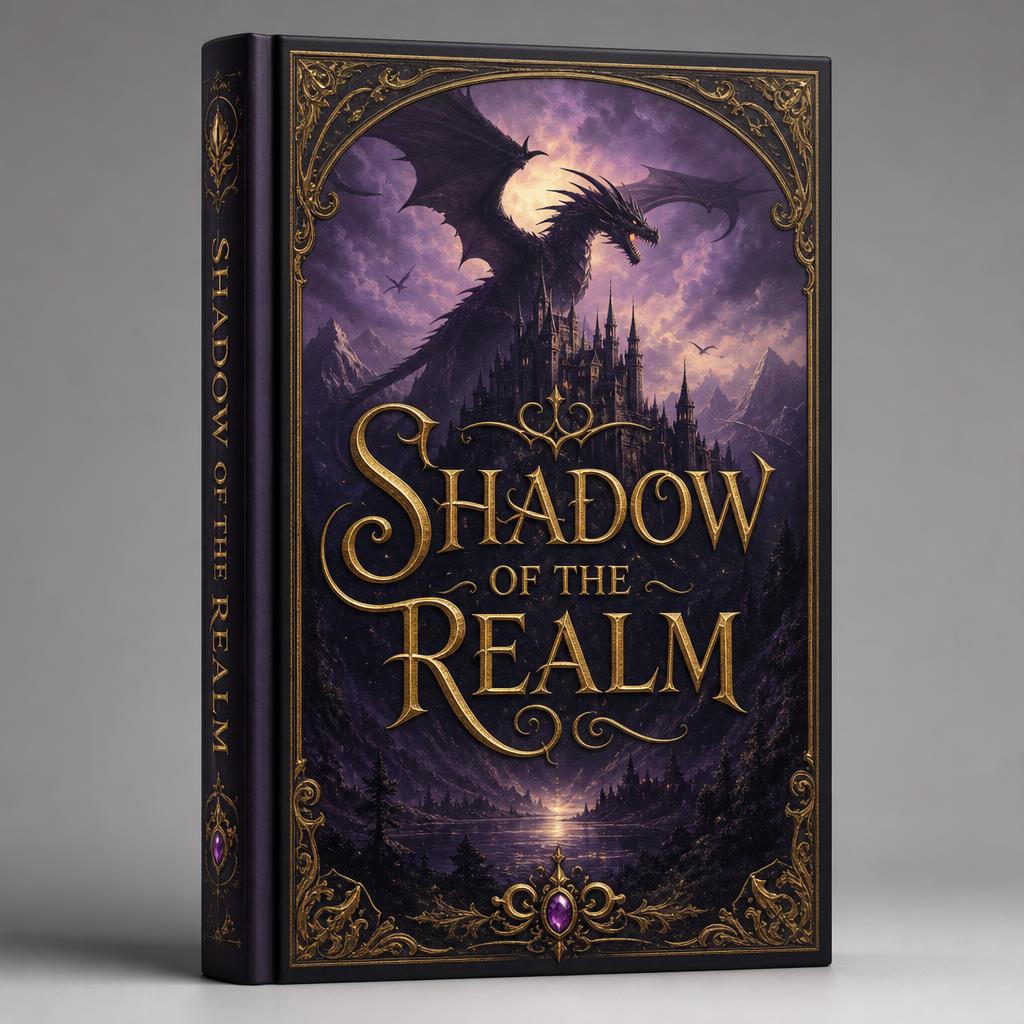Shadow of the Realm — Fantasy book cover design